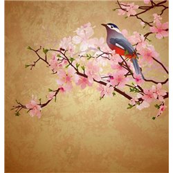 Весенняя сакура - Фотообои цветы|цветущие деревья - Модульная картины, Репродукции, Декоративные панно, Декор стен