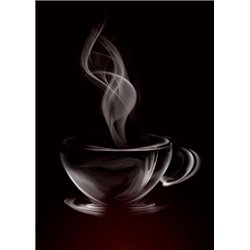Чашка горячего кофе - Фотообои Еда и напитки|кофе - Модульная картины, Репродукции, Декоративные панно, Декор стен