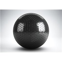Черная сфера - 3D фотообои|3D фигуры - Модульная картины, Репродукции, Декоративные панно, Декор стен
