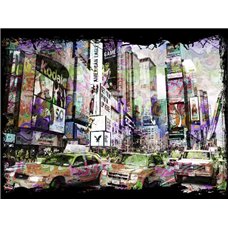 Картина на холсте по фото Модульные картины Печать портретов на холсте Граффити в Нью-Йорке - Фотообои Современный город