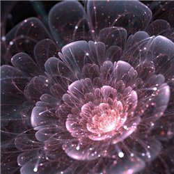 Светящийся абстрактный цветок - 3D фотообои|3D цветы - Модульная картины, Репродукции, Декоративные панно, Декор стен