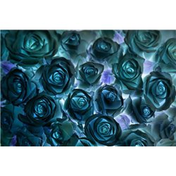 Розы в инверсии - Фотообои цветы - Модульная картины, Репродукции, Декоративные панно, Декор стен