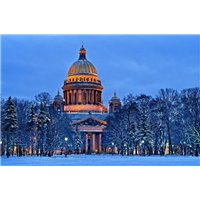 Зимний Санкт-Петербург - Фотообои Современный город|Санкт-Петербург