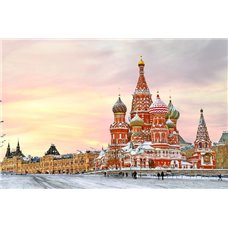Картина на холсте по фото Модульные картины Печать портретов на холсте Кремль - Фотообои Современный город|Москва