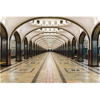 Столичное метро - Фотообои Современный город|Москва