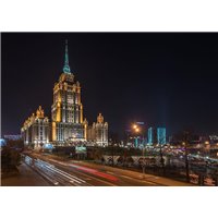 Ночная жизнь - Фотообои Современный город|Москва