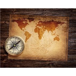 Карта на столе - Фотообои карта мира - Модульная картины, Репродукции, Декоративные панно, Декор стен