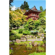 Картина на холсте по фото Модульные картины Печать портретов на холсте Японский чайный сад - Фотообои Японские и просто сады
