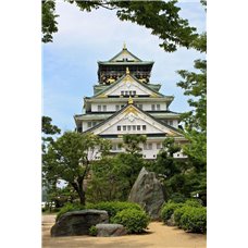 Картина на холсте по фото Модульные картины Печать портретов на холсте Замок Осака - Фотообои Японские и просто сады