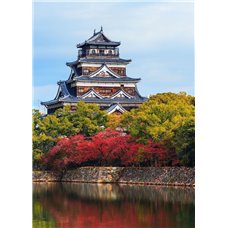 Картина на холсте по фото Модульные картины Печать портретов на холсте Замок Хирасима - Фотообои Японские и просто сады