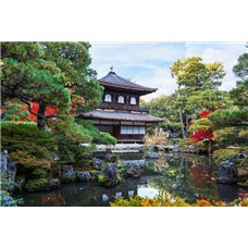 Картина на холсте по фото Модульные картины Печать портретов на холсте Дом в Азии - Фотообои Японские и просто сады