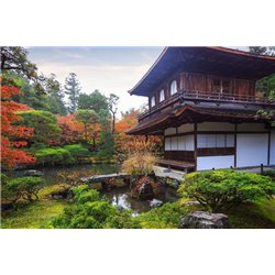 Дом на пруду - Фотообои Японские и просто сады - Модульная картины, Репродукции, Декоративные панно, Декор стен