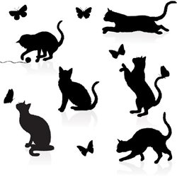 Коты - Фотообои Иллюстрации - Модульная картины, Репродукции, Декоративные панно, Декор стен
