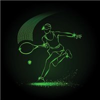 Портреты картины репродукции на заказ - Теннис - Фотообои спорт