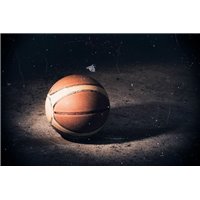 Портреты картины репродукции на заказ - Мяч для баскетбола - Фотообои спорт