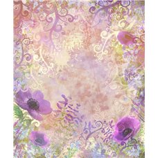 Картина на холсте по фото Модульные картины Печать портретов на холсте Фиолетовые цветы - Фотообои Фрески