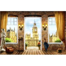 Картина на холсте по фото Модульные картины Печать портретов на холсте Башня Вестминстерского дворца - Фотообои Фрески