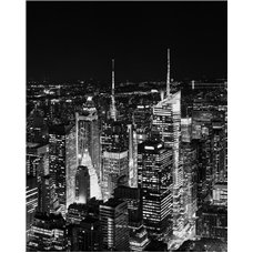 Картина на холсте по фото Модульные картины Печать портретов на холсте Мегаполис - Фотообои Современный город|Ночной город