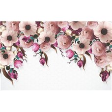 Картина на холсте по фото Модульные картины Печать портретов на холсте Флора в розовом - 3D фотообои|3D цветы