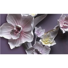 Картина на холсте по фото Модульные картины Печать портретов на холсте Фарфоровая орхидея - 3D фотообои|3D цветы