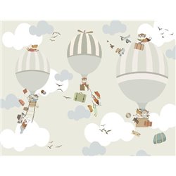 Путешествие на шарах - Дизайнерские - Модульная картины, Репродукции, Декоративные панно, Декор стен