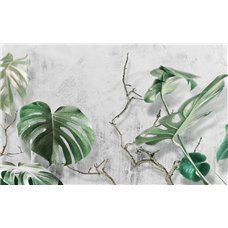 Картина на холсте по фото Модульные картины Печать портретов на холсте Пальмовые листья на стене - Фотообои природа|деревья и травы