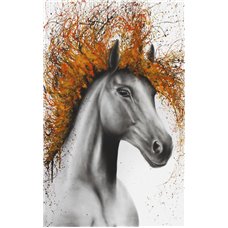 Картина на холсте по фото Модульные картины Печать портретов на холсте Красочная грива - Фотообои Животные|лошади