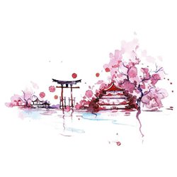 Японский сад - Фотообои Креатив - Модульная картины, Репродукции, Декоративные панно, Декор стен