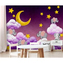 Спящие слоны - Фотообои детские - Модульная картины, Репродукции, Декоративные панно, Декор стен