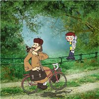 Печкин и дядя Федор - Фотообои детские|мультфильмы