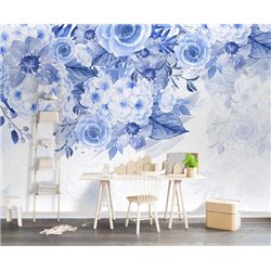 Синее великолепие - 3D фотообои|3D цветы - Модульная картины, Репродукции, Декоративные панно, Декор стен