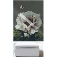 Картина на холсте по фото Модульные картины Печать портретов на холсте Бабочки над белым цветком - 3D фотообои|3D цветы