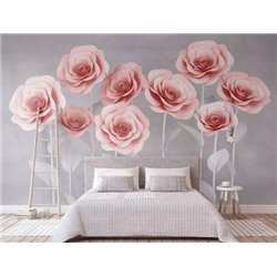 Розы на длинном стебле - 3D фотообои|3D цветы - Модульная картины, Репродукции, Декоративные панно, Декор стен