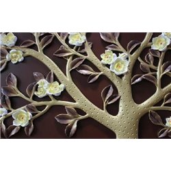 Цветущее дерево - 3D фотообои|3D цветы - Модульная картины, Репродукции, Декоративные панно, Декор стен