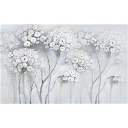 Деревья белых орхидей - 3D фотообои|3Д обои для зала - Модульная картины, Репродукции, Декоративные панно, Декор стен