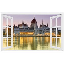 Вид на замок в Венгрии - Вид из окна - Модульная картины, Репродукции, Декоративные панно, Декор стен