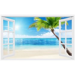 Берег океана - Вид из окна - Модульная картины, Репродукции, Декоративные панно, Декор стен