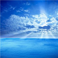 Картина на холсте по фото Модульные картины Печать портретов на холсте Голубое небо над морем - Фотообои Море