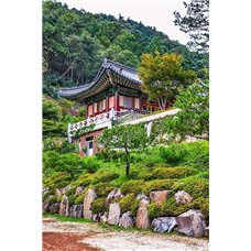 Картина на холсте по фото Модульные картины Печать портретов на холсте Дом на вершине - Фотообои Японские и просто сады