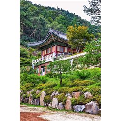 Дом на вершине - Фотообои Японские и просто сады - Модульная картины, Репродукции, Декоративные панно, Декор стен