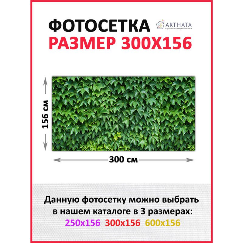 Забор декоративный фотосетка 300х158. Фотосетка для беседки с рисунком - декоративная сетка для забора и беседки от ArtHata - ле