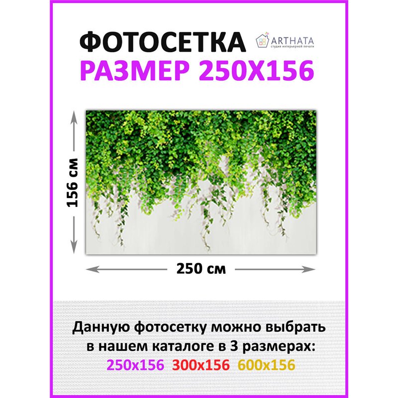 Фотосетка на забор 250*158 с люверсами - легкий способ быстро украсить забор на даче. Люверсы в комплекте