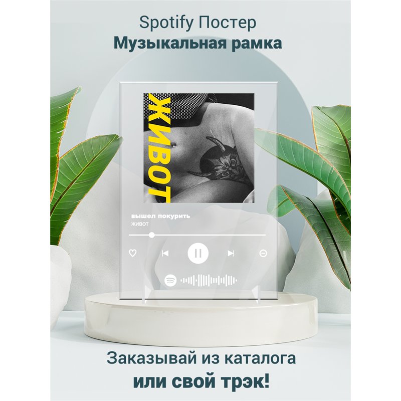 вышел покурить - живот - постер Spotify