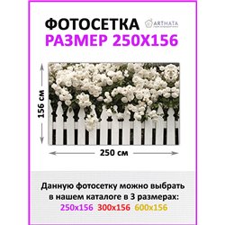 Фотофасад для беседки 250х158. Для сада и огорода декор сетка для беседки с рисунком от ArtHata - легкий способ быстро украсить 