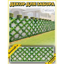 Декоративный забор фотосетка 6 метров - легкий способ быстро украсить свой участок. Люверсы в комплекте
