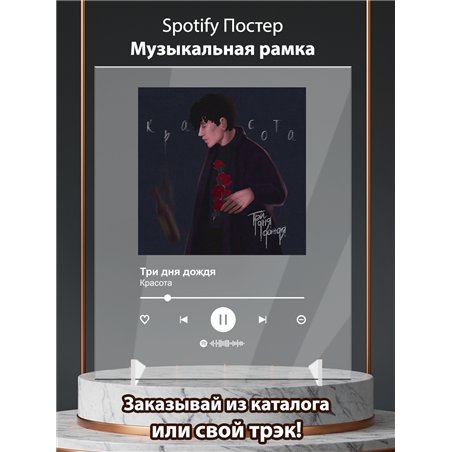 Три дня дождя - Красота - постер Spotify