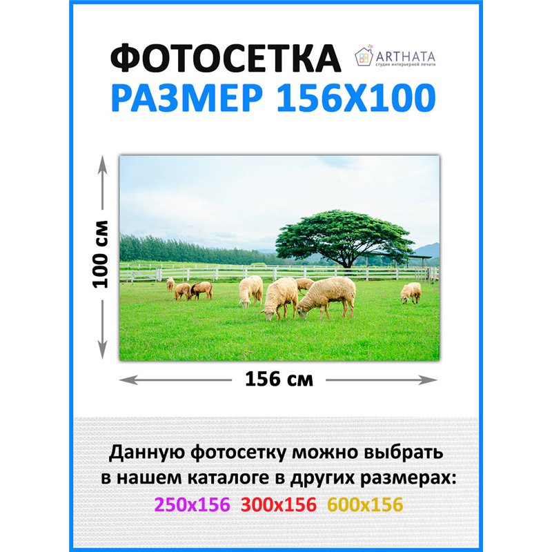 Сетка для забора с рисунком 156*100 см. баннер на забор на дачу, баннер для беседки с рисунком от ArtHata - легкий способ быстро
