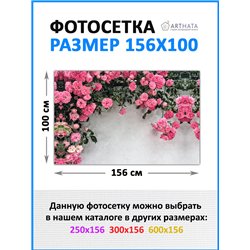 Декор для забора фотофасад 156х100 - легкий способ быстро украсить дачный участок. Люверсы в комплекте