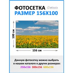 Фотосетка на забор 156х100 - легкий способ быстро украсить дачный участок. Люверсы в комплекте