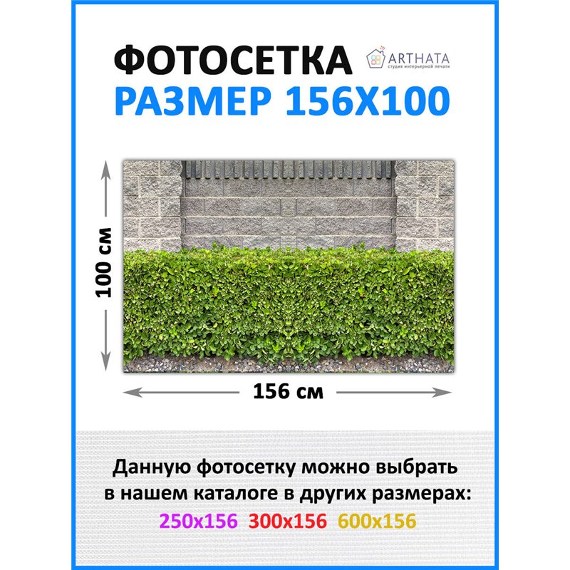 Сетка на забор декоративная 156 на 100 - легкий способ быстро украсить забор для сада. Люверсы в комплекте